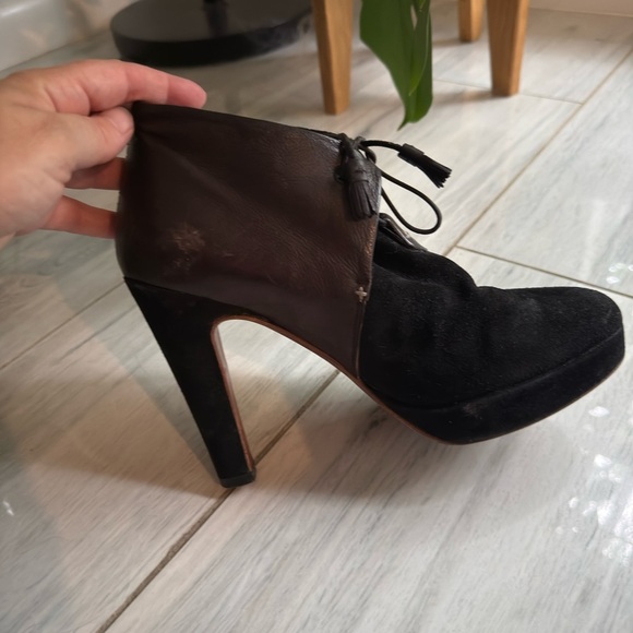RAG & BONE Women Suede Leather Lace Up Ankle High Heel Boots Boots Size 8/ 8.5 - Picture 7 of 10